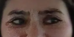 Fake iris crop with telltale artifacts